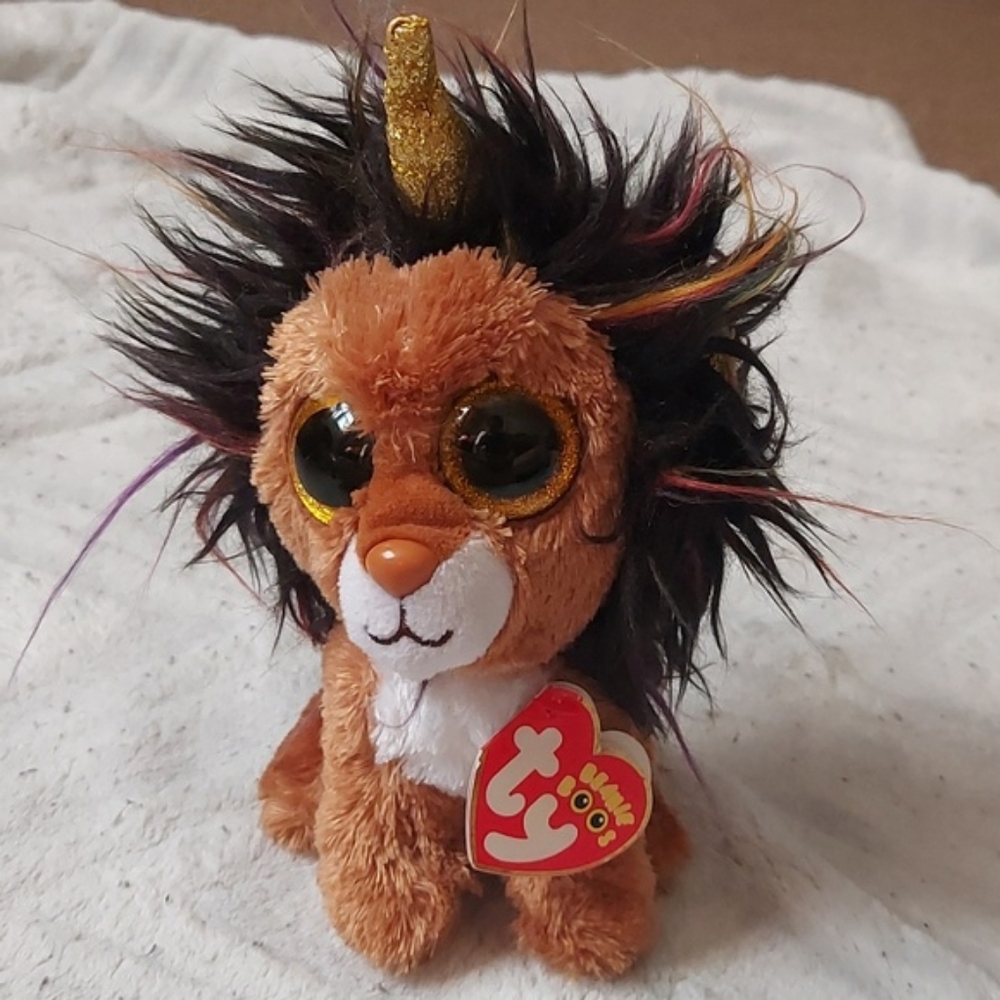 Lion beanie baby